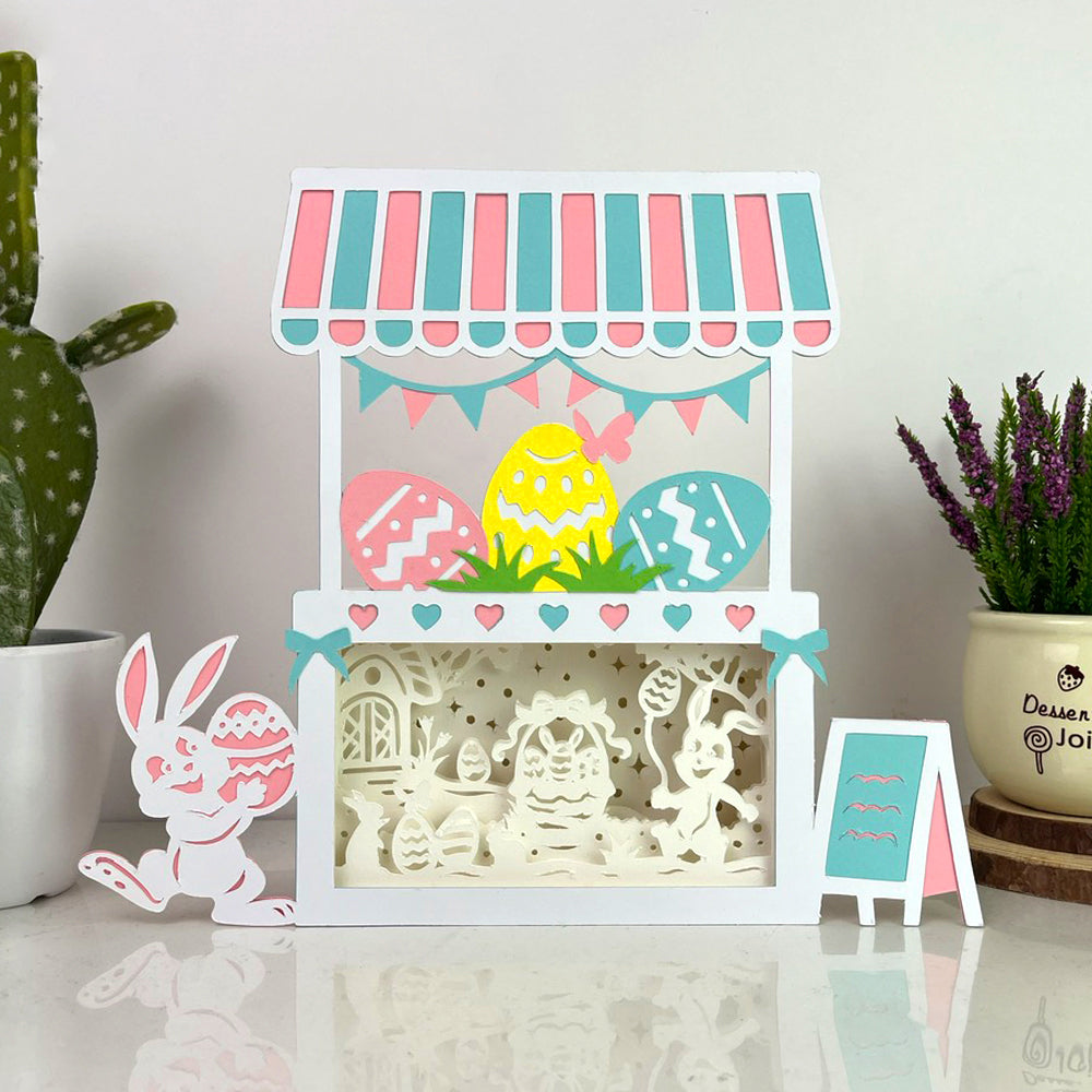 Bunny Easter – 3D Easter Shop Box File - Cricut File - VEKTOR KRAFT