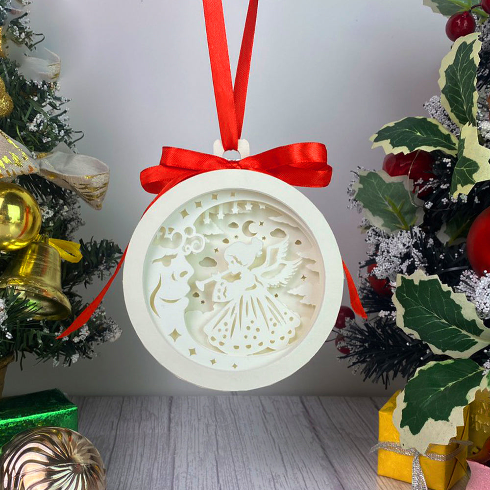 Christmas Angel – 3D Lantern SVG File for Cricut & Silhouette