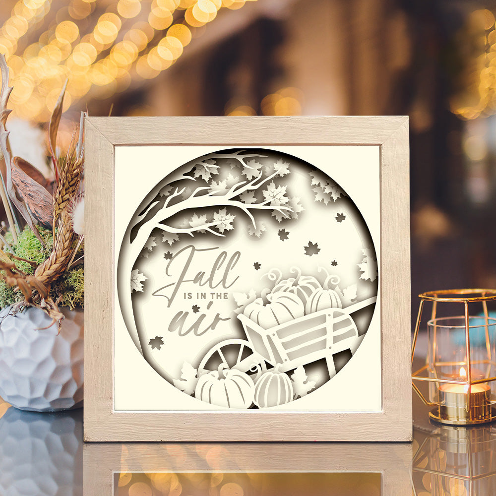 Fall is in the Air – 3D Shadow Box SVG File for Cricut & Silhouette