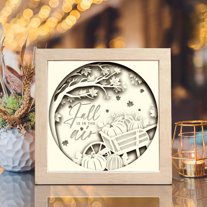 Fall is in the Air – 3D Shadow Box SVG File for Cricut & Silhouette