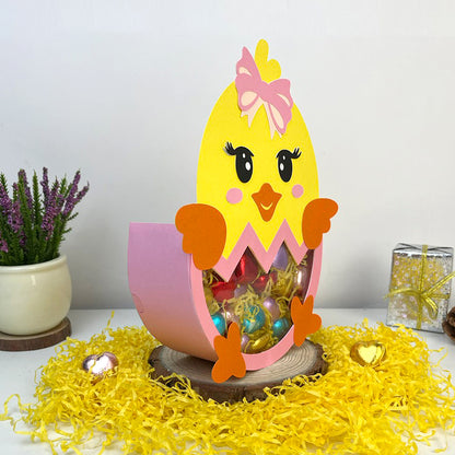 Easter Chick – 3D Box SVG File for Cricut & Silhouette