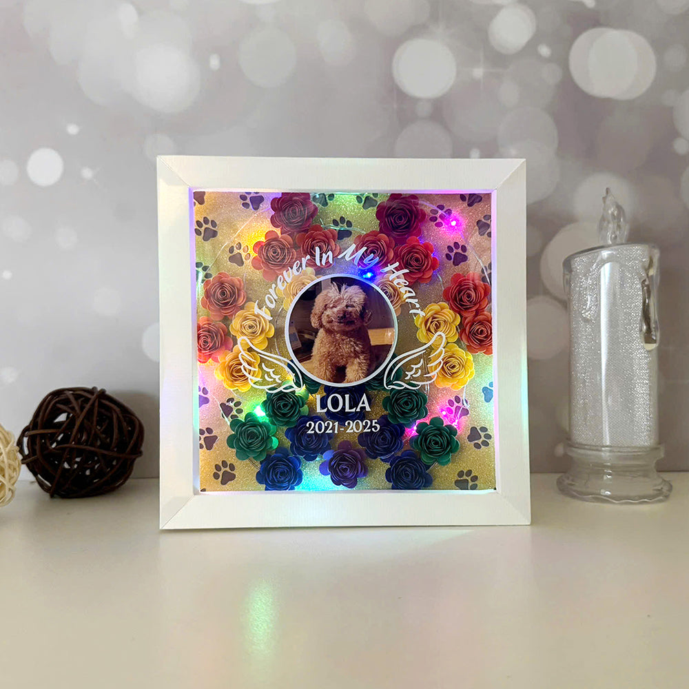 Custom Paw Pet Memorial – 3D Shadow Box SVG File for Cricut & Silhouette