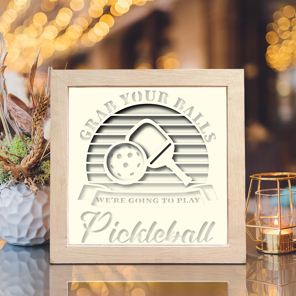 Pickleball – 3D Shadow Box SVG File for Cricut & Silhouette