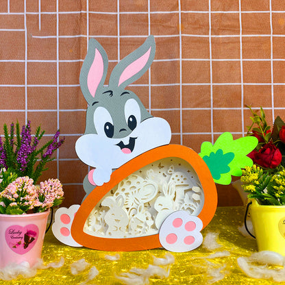 Bunny Easter 3  – 3D Carrot Box 3 File - Cricut File - VEKTOR KRAFT