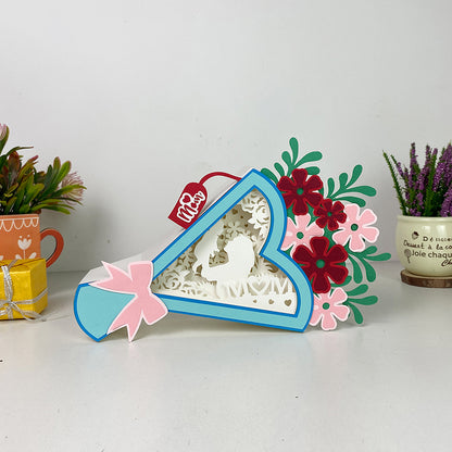 Love Mom – 3D Bouquet Box File - Cricut File - VEKTOR KRAFT