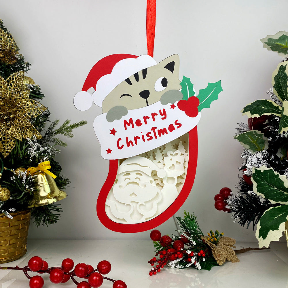 Santa Claus – 3D Box SVG File for Cricut & Silhouette