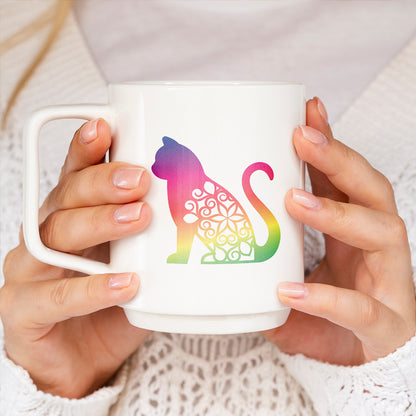 Cat Spectrum Stickers – 3D Lightbox SVG File for Cricut & Silhouette