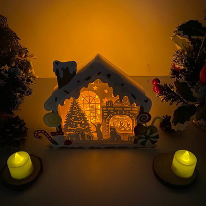 Fireplace – 3D Box SVG File for Cricut & Silhouette