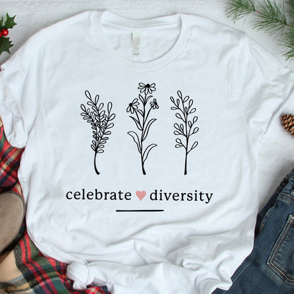 Celebrate Diversity Flowers – 3D Lightbox SVG File for Cricut & Silhouette