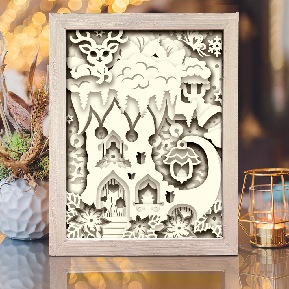 Elf Shoes – 3D Shadow Box SVG File for Cricut & Silhouette