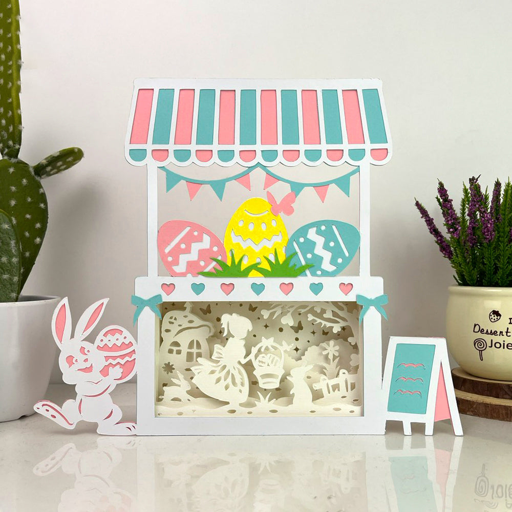 Easter – 3D Easter Shop Box File - Cricut File - VEKTOR KRAFT