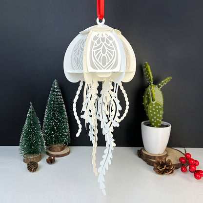 Jellyfish 2 - 3D Animal Paper Cut Lantern File  - Cricut File  - VEKTOR KRAFT
