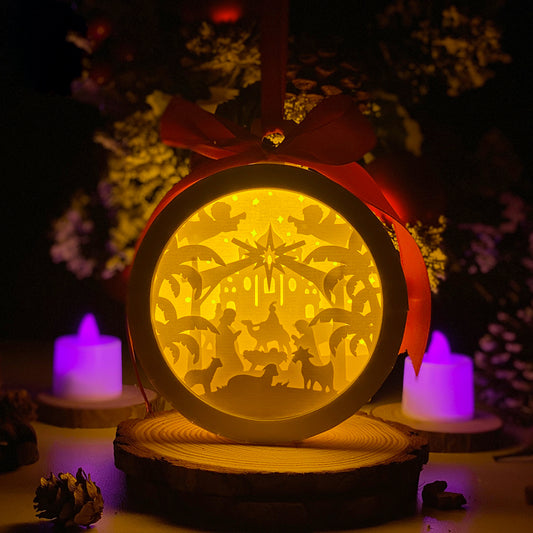 Nativity 1 - 3D Ornament Lantern File  - Cricut File  - VEKTOR KRAFT