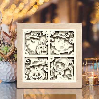 Cute Halloween 1 – 3D Shadow Box SVG File for Cricut & Silhouette