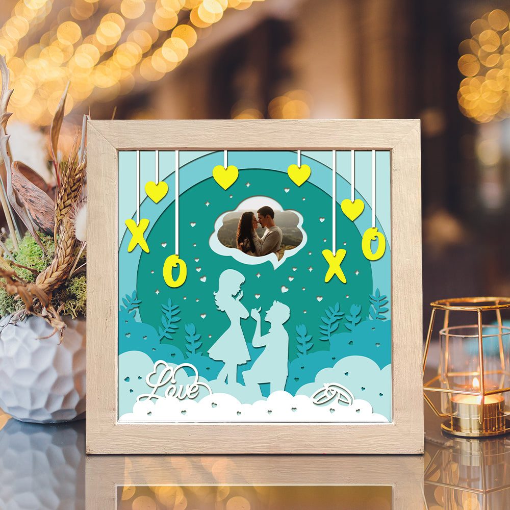 Happy Valentine 2 – 3D Shadow Box SVG File for Cricut & Silhouette