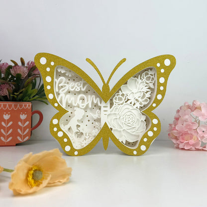 Best Mom – 3D Butterfly Box File - Cricut File - VEKTOR KRAFT