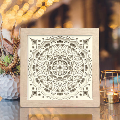 Mandala 4 – 3D Shadow Box SVG File for Cricut & Silhouette