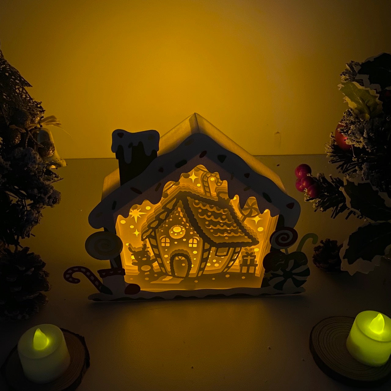 Gingerbread House – 3D Box SVG File for Cricut & Silhouette