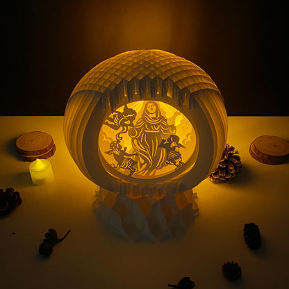 Assumption of Mary – 3D Pop-Up Card SVG File for Cricut & Silhouette