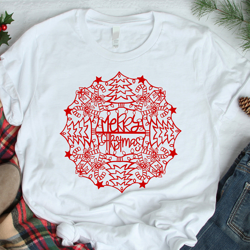 Christmas Mandala - Christmas Cricut File - VEKTOR KRAFT
