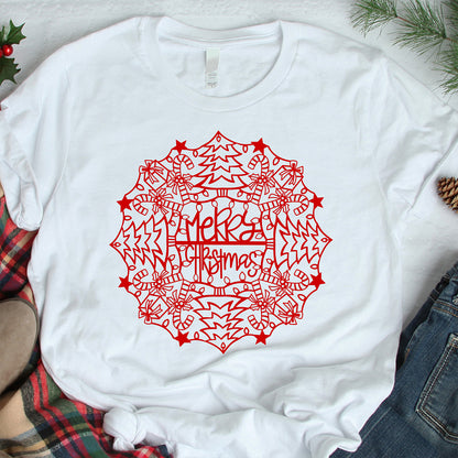 Christmas Mandala - Christmas Cricut File - VEKTOR KRAFT