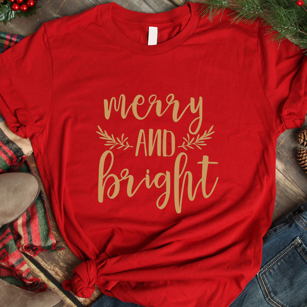Merry and Bright - Christmas Cricut File - VEKTOR KRAFT