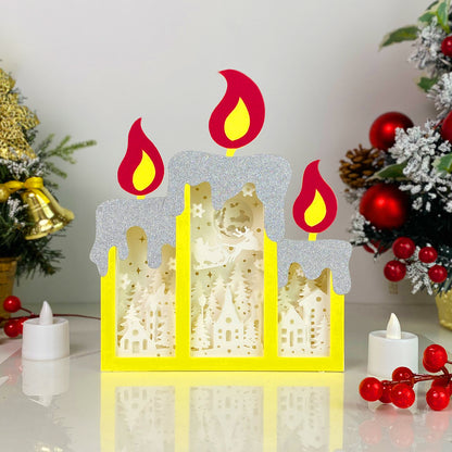 Christmas House – 3D Box SVG File for Cricut & Silhouette