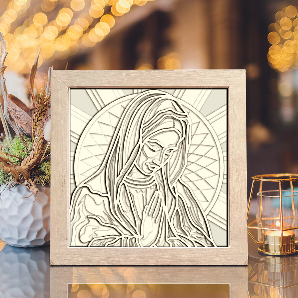 Ave Maria – 3D Shadow Box SVG File for Cricut & Silhouette