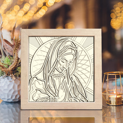 Ave Maria – 3D Shadow Box SVG File for Cricut & Silhouette