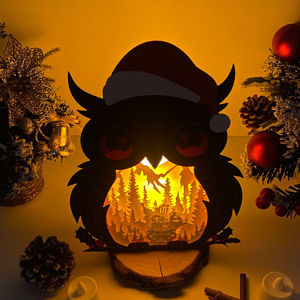 Christmas Gnome 2 – 3D Christmas Owl Box File - Cricut File - VEKTOR KRAFT