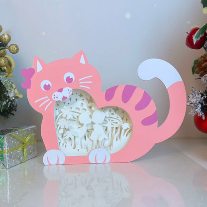 Couple – 3D Cat Heart Box File - Cricut File - VEKTOR KRAFT