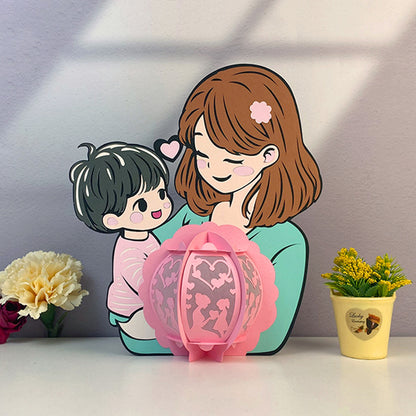 Mother's Day 2 - 3D Family Lantern File  - Cricut File  - VEKTOR KRAFT
