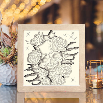 Halloween Skeleton 3 – 3D Shadow Box SVG File for Cricut & Silhouette