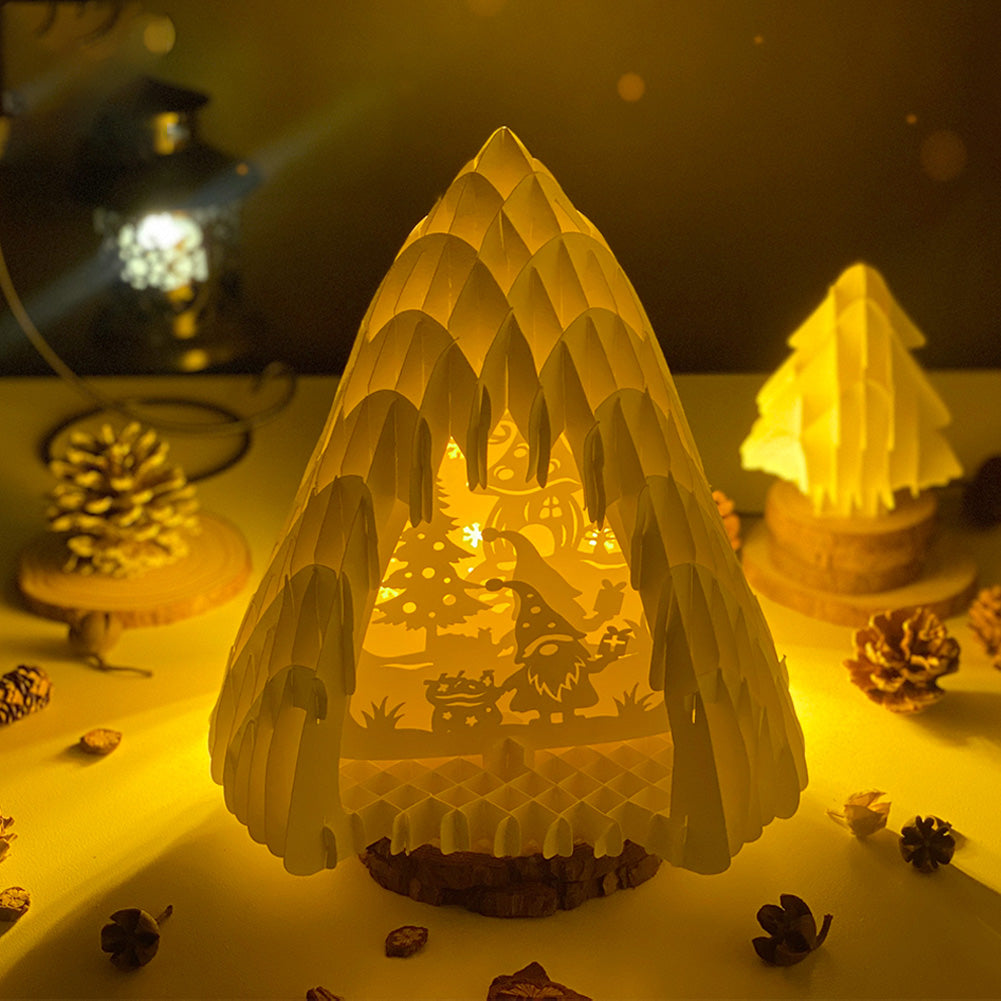 Christmas Gnome – 3D Pop-Up Card SVG File for Cricut & Silhouette