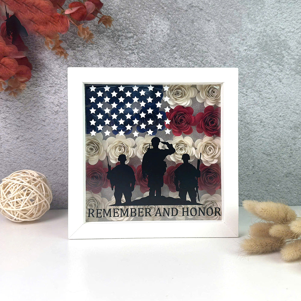 Memorial Day – 3D Shadow Box SVG File for Cricut & Silhouette