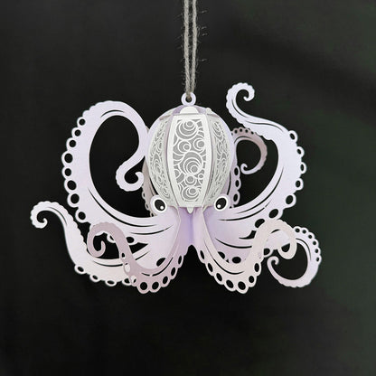 Octopus 1 - 3D Animal Paper Cut Lantern File  - Cricut File  - VEKTOR KRAFT