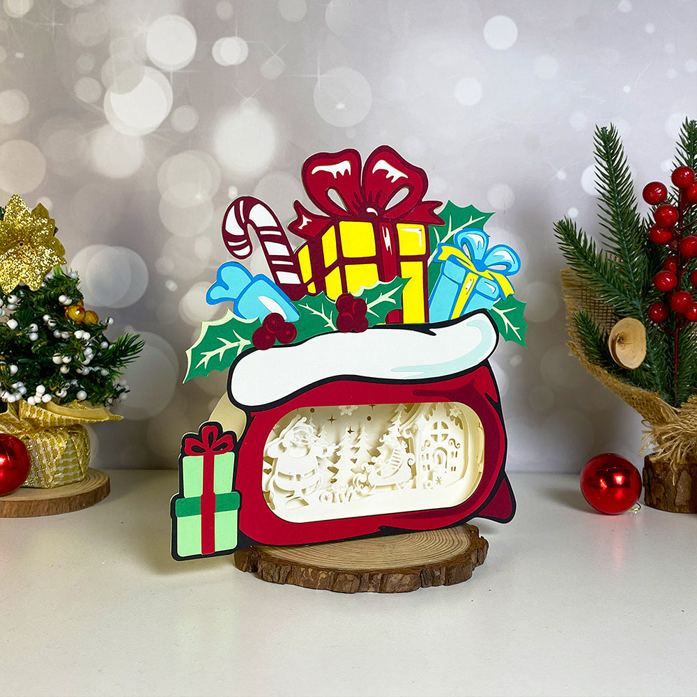 Santa – 3D Box SVG File for Cricut & Silhouette