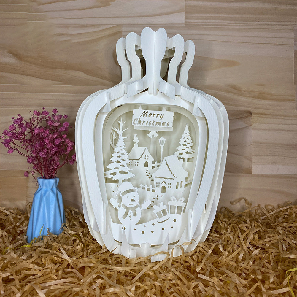Xmas – 3D Pop-Up Card SVG File for Cricut & Silhouette