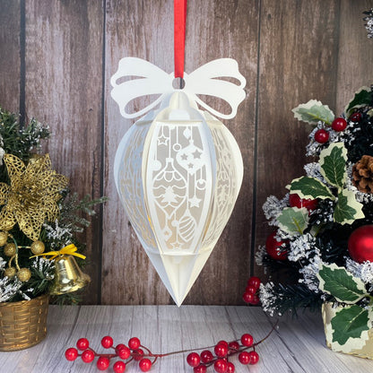 Christmas Balls – 3D Lantern SVG File for Cricut & Silhouette