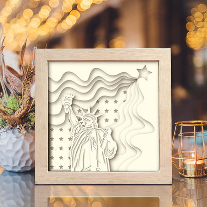 Statue of Liberty 2 – 3D Shadow Box SVG File for Cricut & Silhouette