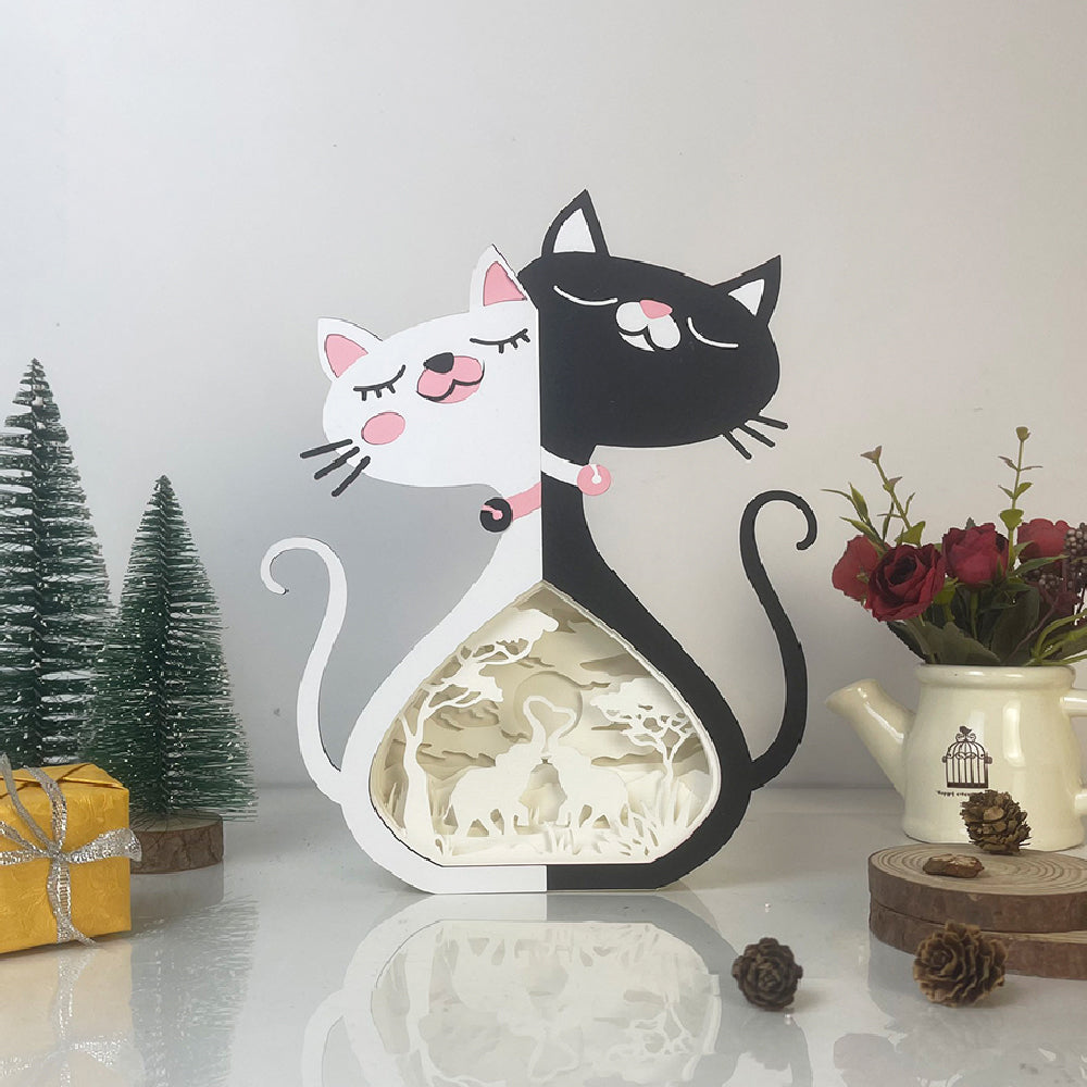 Elephant Couple – 3D Cat Love Box File - Cricut File - VEKTOR KRAFT