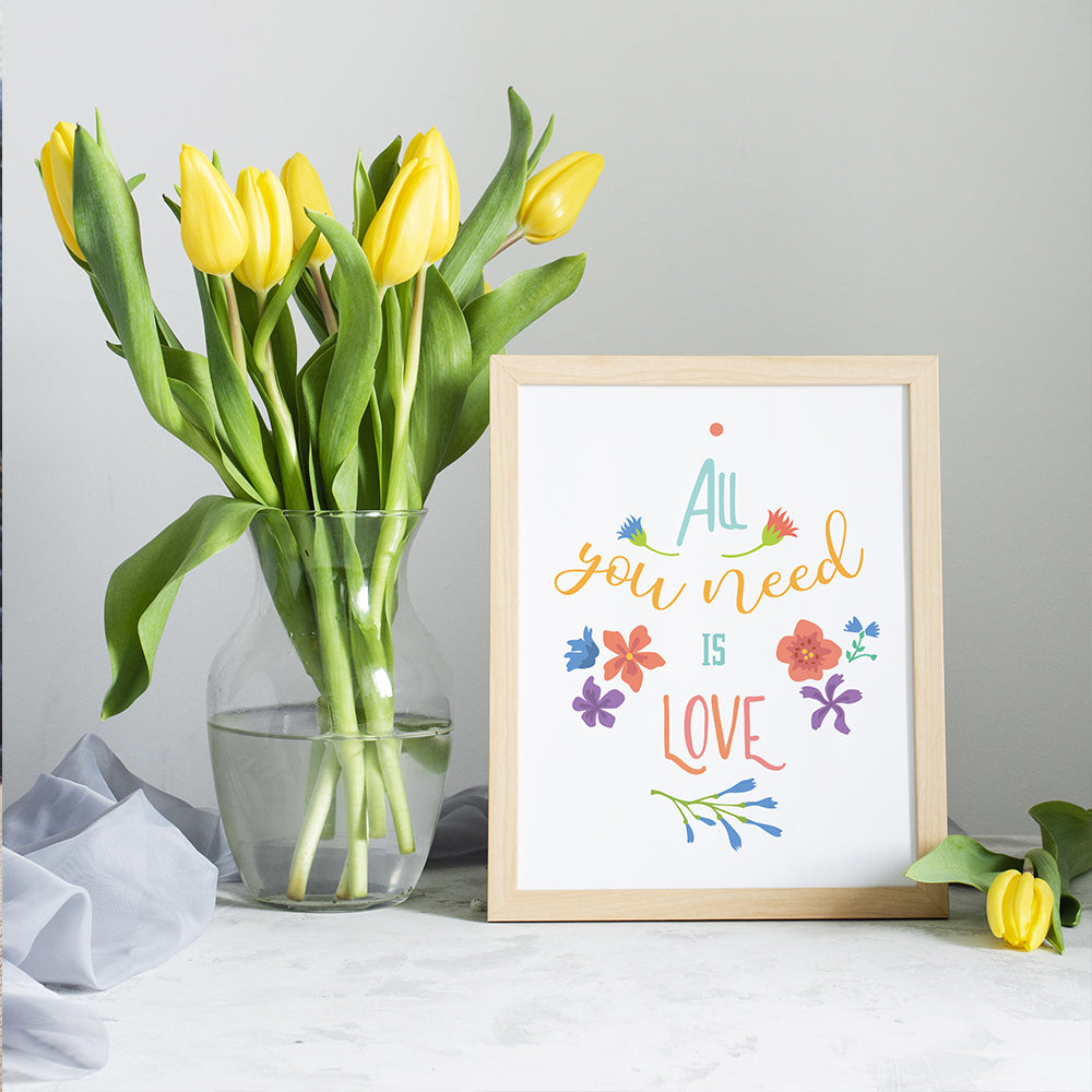 All You Need Is Love – 3D Lightbox SVG File for Cricut & Silhouette