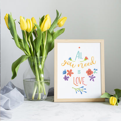 All You Need Is Love – 3D Lightbox SVG File for Cricut & Silhouette