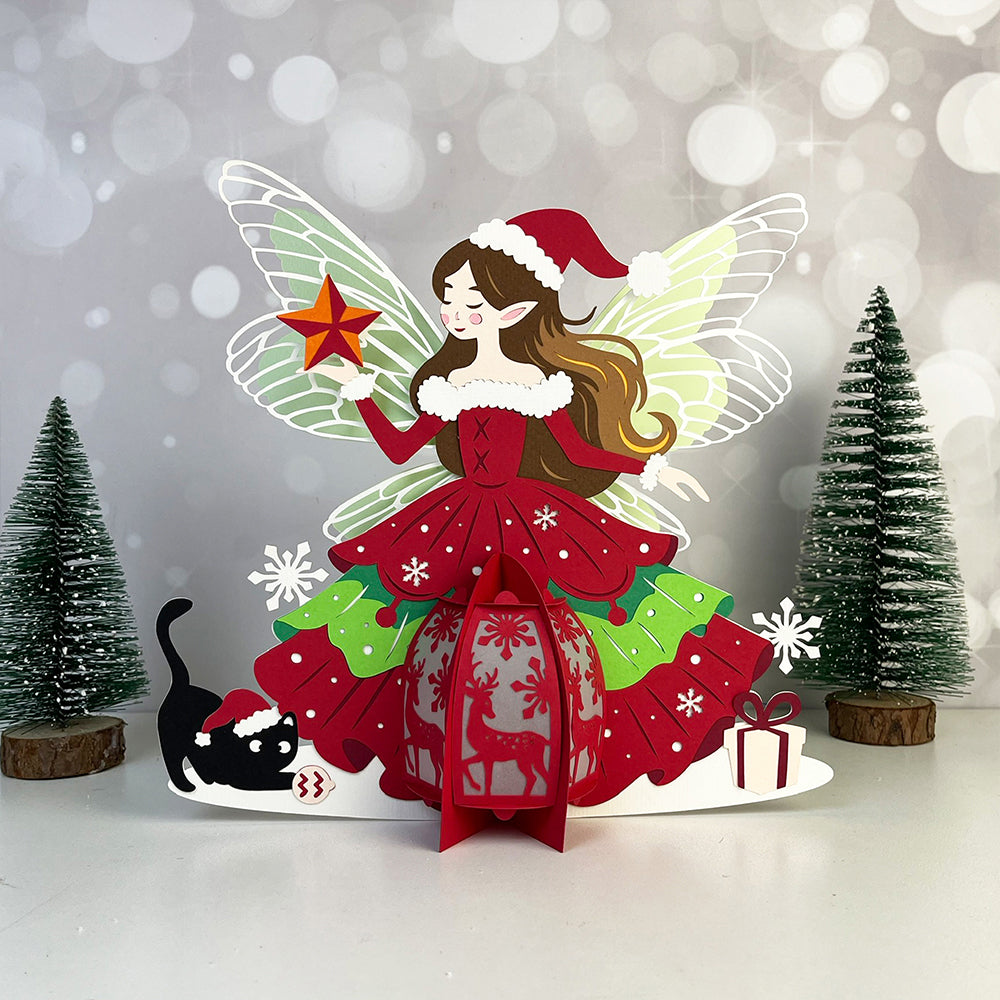 Christmas Fairy 2 – 3D Lantern SVG File for Cricut & Silhouette