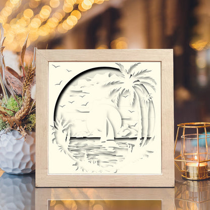 Sunset – 3D Shadow Box SVG File for Cricut & Silhouette