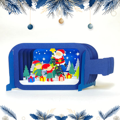 Merry Christmas 3 – 3D Pop-Up Card SVG File for Cricut & Silhouette