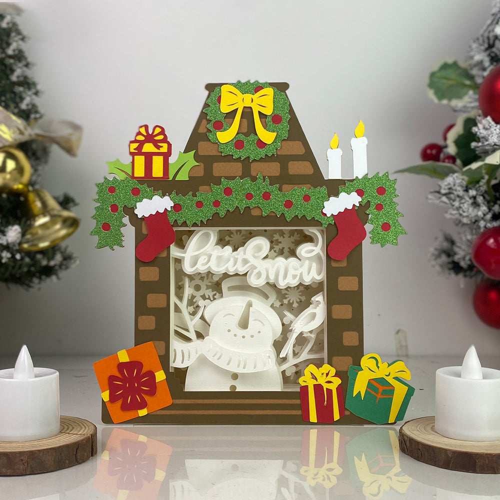 Christmas Snowman – 3D Box SVG File for Cricut & Silhouette