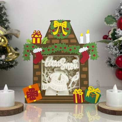 Christmas Snowman – 3D Box SVG File for Cricut & Silhouette
