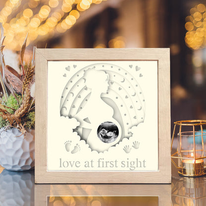 Pregnant – 3D Paper Cut Shadow Box File - Cricut File - (8x8 inches) - VEKTOR KRAFT