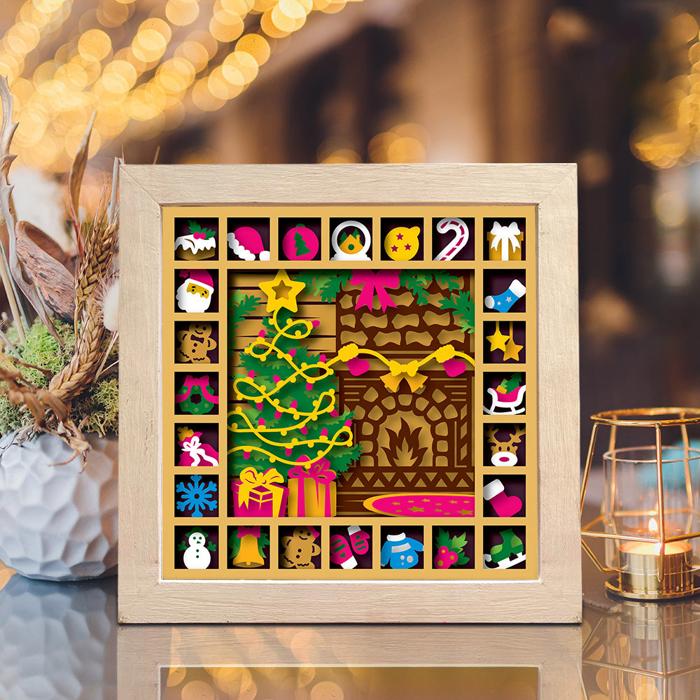 Christmas Calendar – 3D Shadow Box SVG File for Cricut & Silhouette